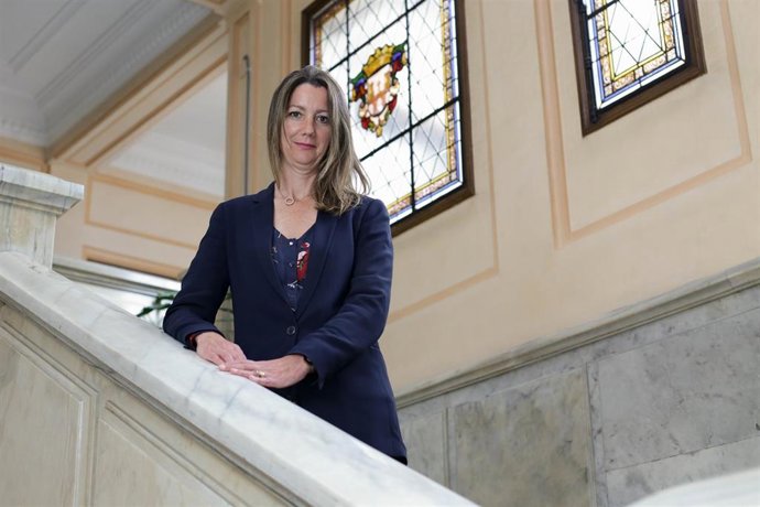 Archivo - La alcaldesa de Lugo y vicesecretaria general del PSOE gallego, Lara Méndez, posa durante una entrevista con Europa Press, a 18 de mayo de 2022, en Lugo, Galicia (España). Lara Méndez desarrolló durante cerca de diez años su carrera profesiona