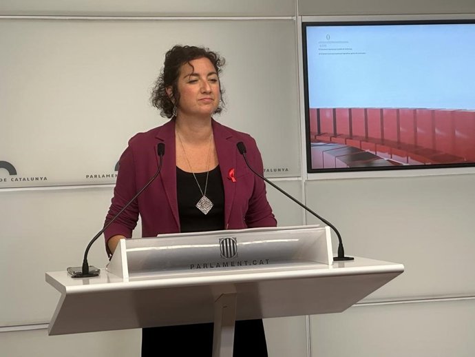 La portavoz del PSC en el Parlament, Alícia Romero