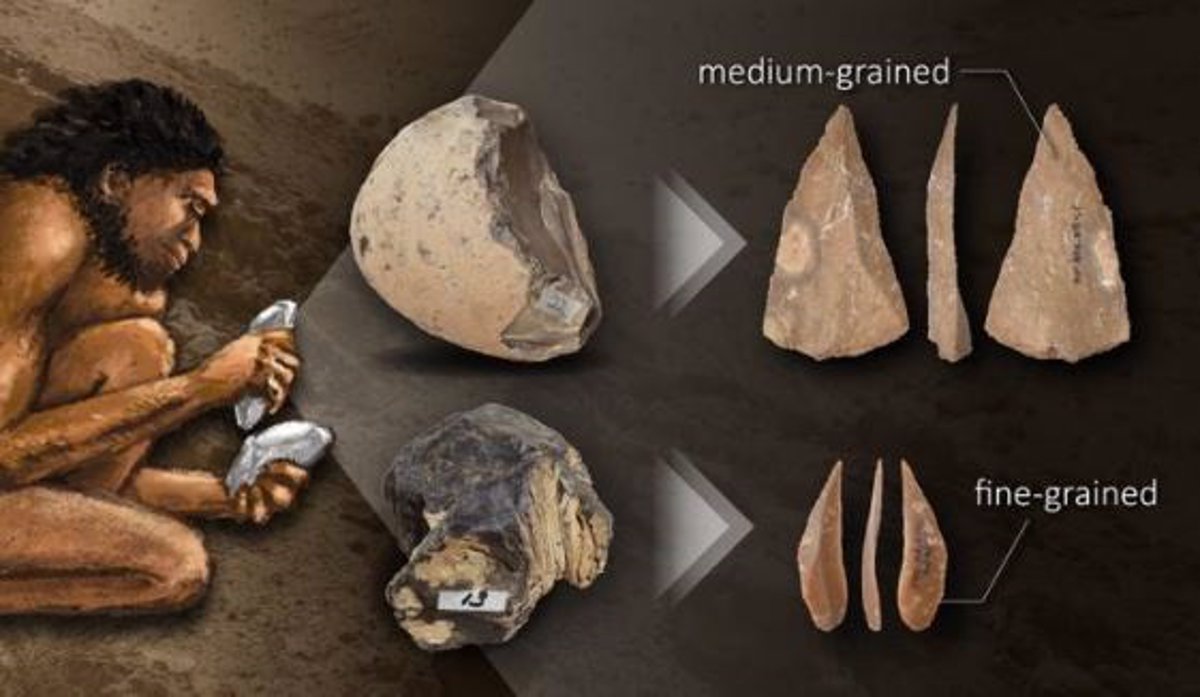 Les humains du Paléolithique savaient quelle pierre était utilisée comme outil