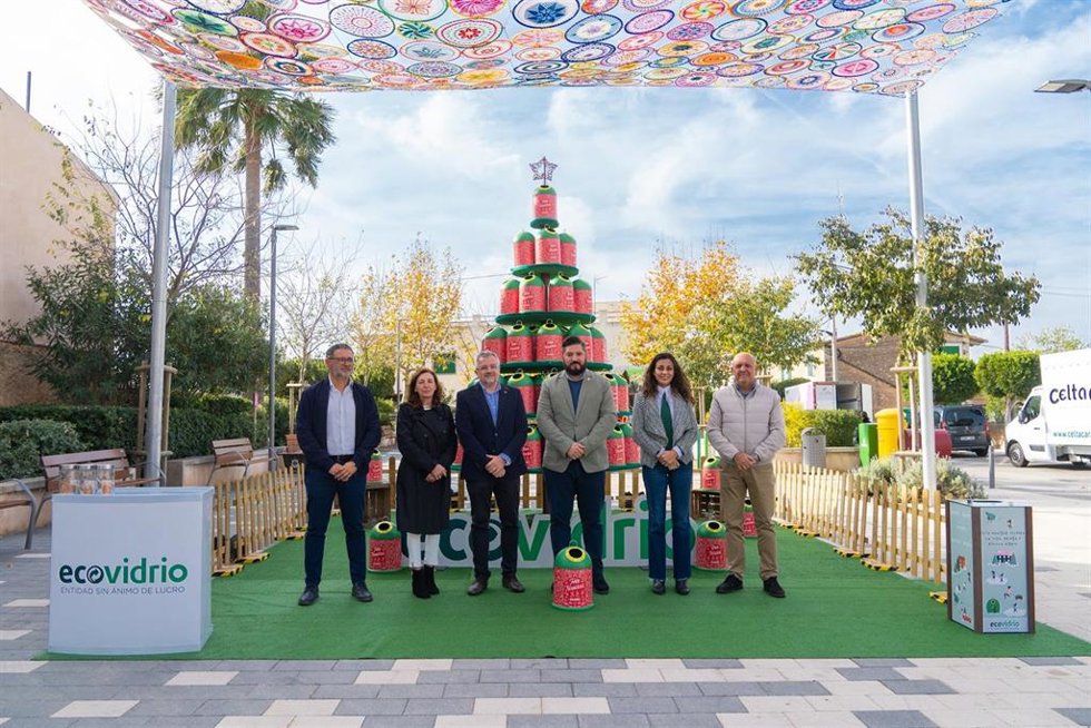 Acto de presentación de la campaña de sensibilización ambiental de Ecovidrio, en colaboración con el Ayuntamiento de Marratxí