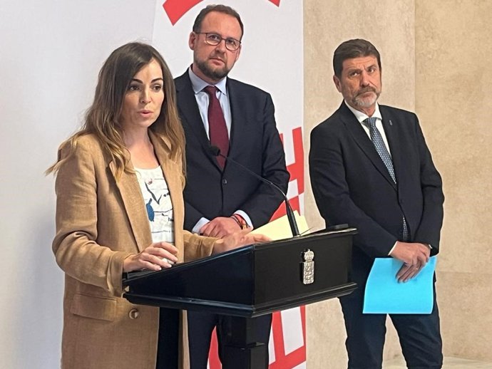 La vicealcaldesa de Murcia, Rebeca Pérez, en rueda de prensa