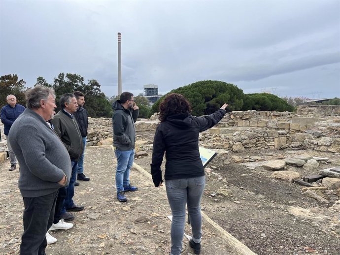 José Ignacio García en el enclave de Carteia.