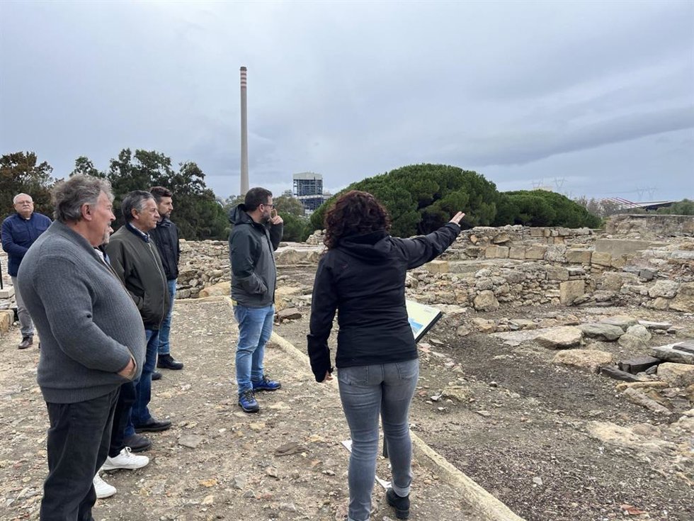 José Ignacio García en el enclave de Carteia.