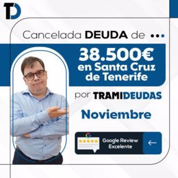 Tramideudas consigue la exoneración para una persona de Tenerife.