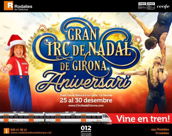 Colaboración entre el Gran Circ de Nadal y Renfe