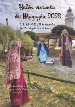 Cartel del Belén Viviente de Mazagón.