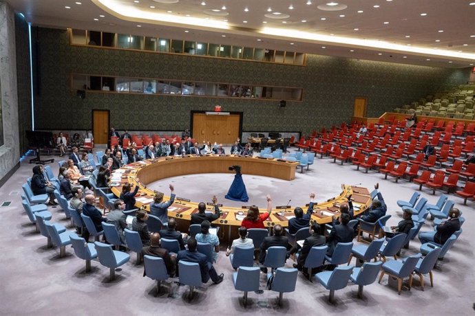 Archivo - Una reunión del Consejo de Seguridad de Naciones Unidas