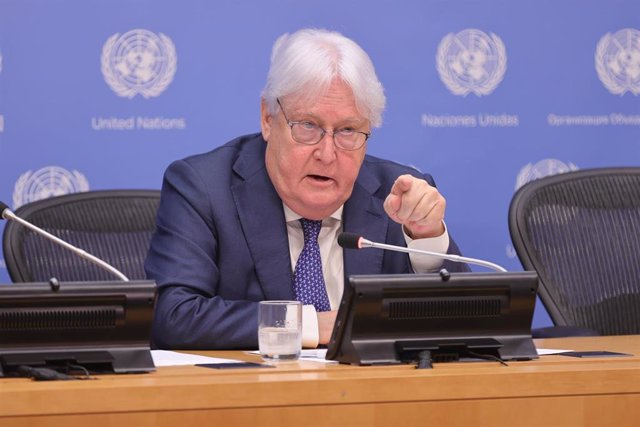 Archivo - El jefe de Asuntos Humanitarios de la ONU, Martin Griffiths.