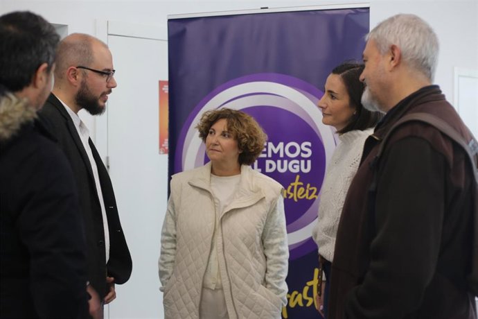 Archivo - La secretaria general de Podemos Euskadi, Pilar Garrido