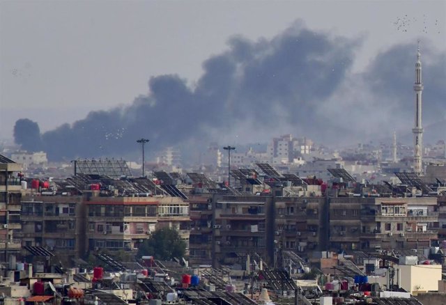 Imagen de archivo de un ataque israelí a las afueras de Damasco, el pasado 22 de noviembre 