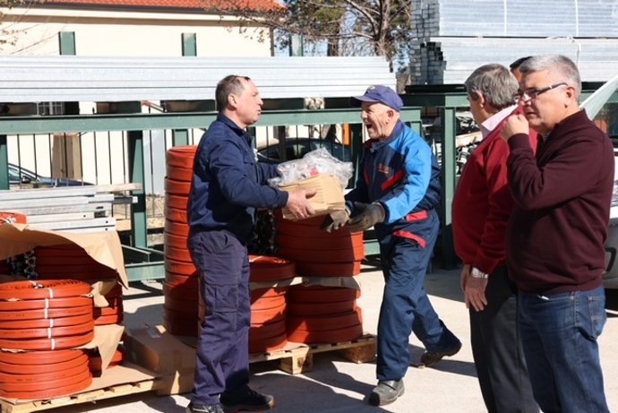 Entrega del material