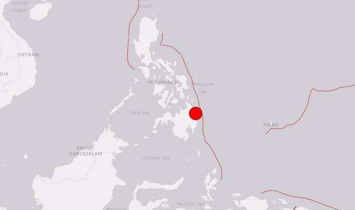 Seísmo magnitud 7,6 en Filipinas