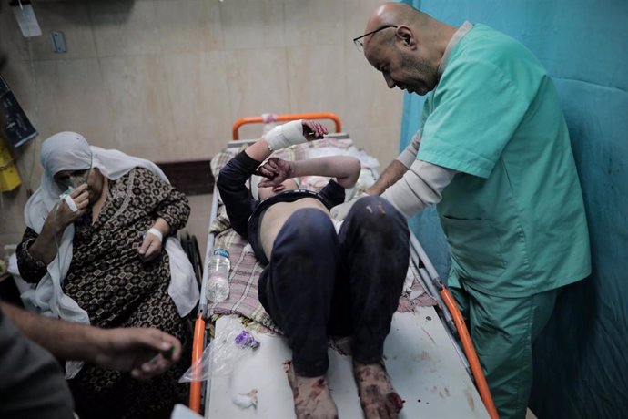 Imagen de archivo de un hospital de Gaza durante la guerra entre Israel y Hamás 