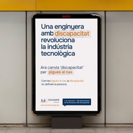 Una de les imatges de la campanya de Cocemfe Catalunya amb motiu Dia Internacional de les Persones amb Discapacitat