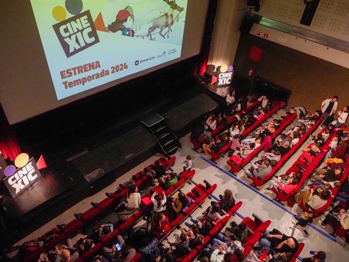 Presentació de la temporada del 2024 del programa de cinema infantil en catal CineXic, impulsat per mnium en collaboració amb Drac Mgic i MODIband