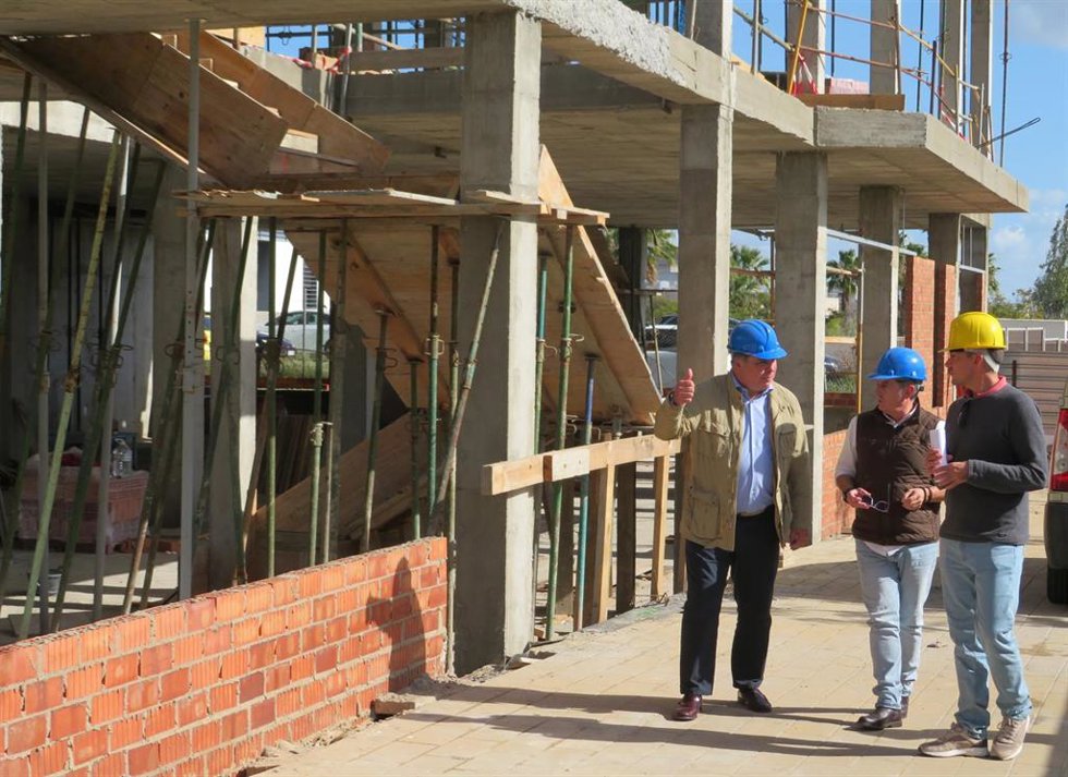 Empleados en una obra