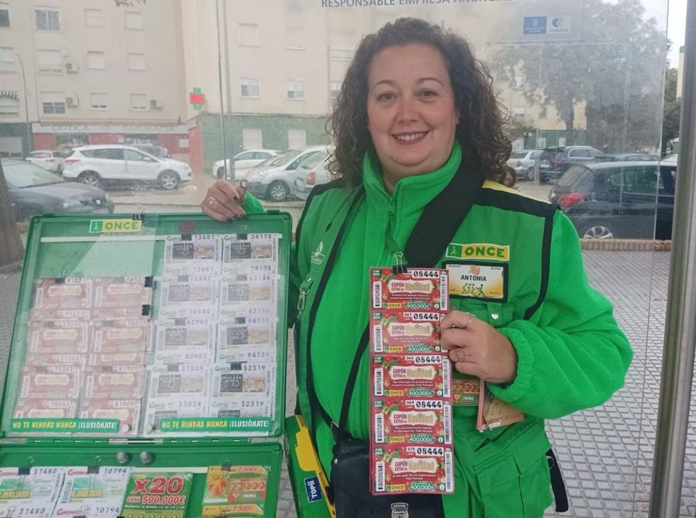 Antonia García, vendedora de la ONCE en Jerez