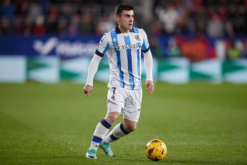 Ander Barrenetxea con la Real Sociedad