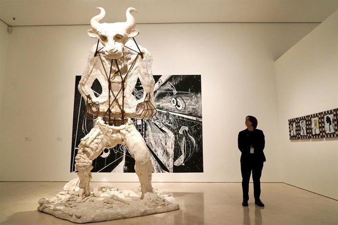 Archivo - Imagen de archivo de la exposición 'El eco de Picasso', en el Museo Picasso de Málaga.