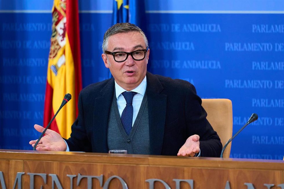 El portavoz del Grupo Parlamentario Vox en Andalucía, Manuel Gavira, en una foto de archivo.