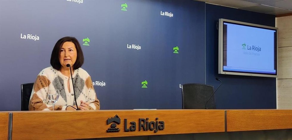 La directora general de Empleo, Cristina Salinas, en comparecencia de prensa