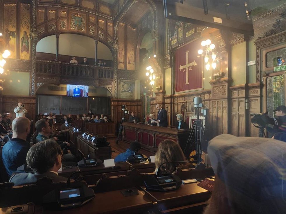 Juan Cofiño, en una intervención en la Junta General