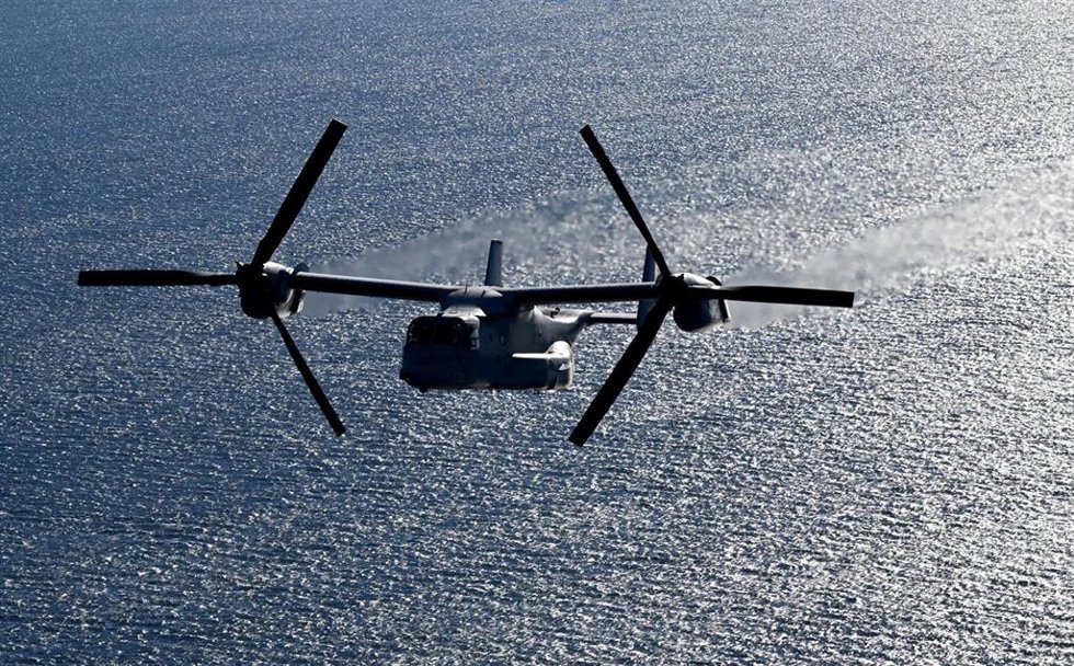 Archivo - Imagen de archivo de un avión 'Osprey'.