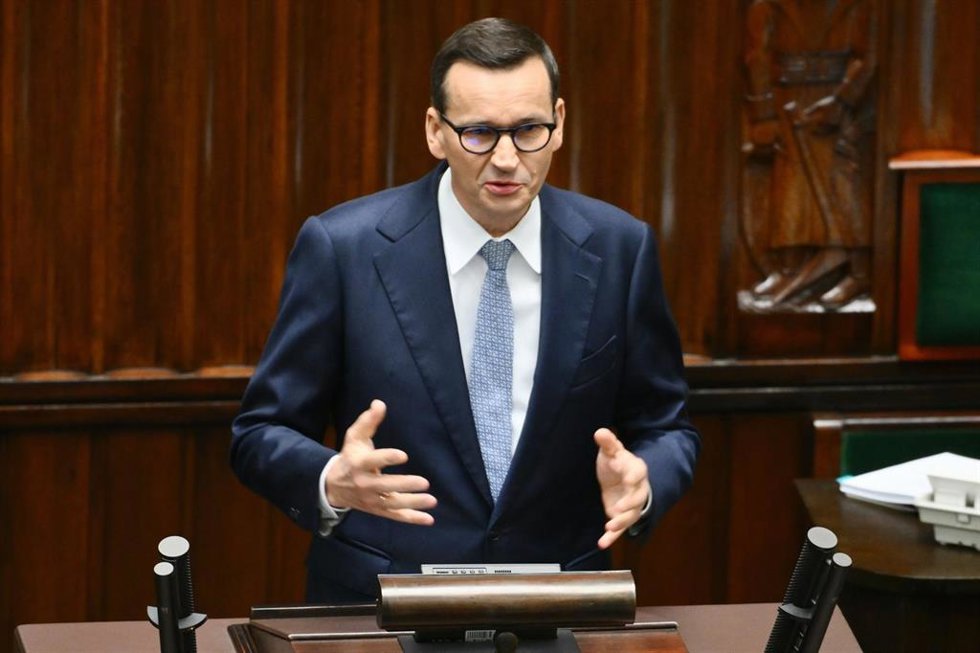 El primer ministro en funciones de Polonia, Mateusz Morawiecki
