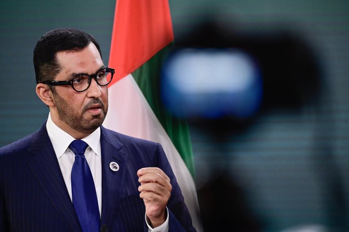 FILED - 03 May 2023, Berlin: Sultan Ahmed al-Jaber , Minister of Industry and Advanced Technology in the United Arab Emirates (UAE)