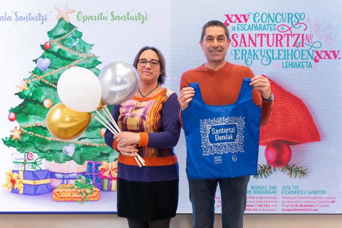 Presentación de la campaña de promoción de comercio local en Santurtzi