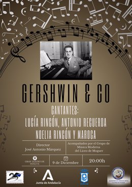 Cartel del concierto de 'Gershwin & Co'.