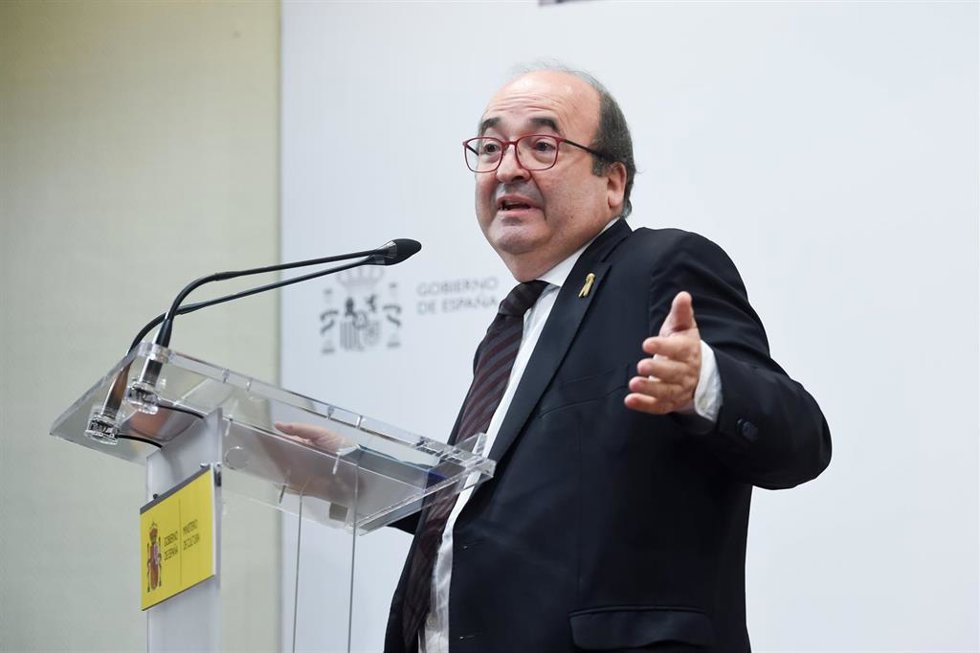 El exministro de Cultura y Deporte, Miquel Iceta