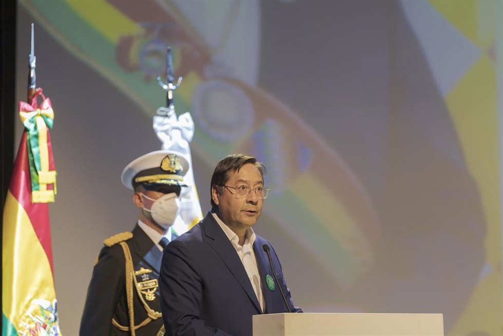 Archivo - Imagen de archivo del presidente de Bolivia, Luis Arce
