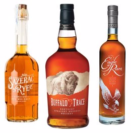 Las marcas de whiskey americano Buffalo Trace, Sazerac Rye y Eagle Rare que distribuye Varma