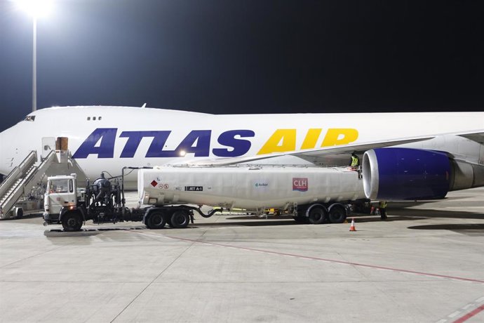 Archivo - Avión de Atlas Air