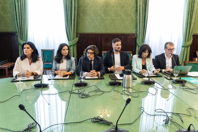 Archivo - Reunió de la Junta de Portaveus del Congrés