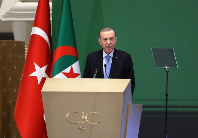 Recep Tayyip Erdogan, presidente de Turquía, durante una reciente visita a Argelia