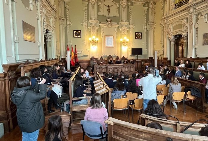 Acto institucional con motivo del Día de la Constitución en el Ayuntamiento de Valladolid.