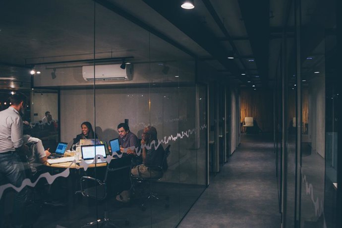 Reunión en una empresa