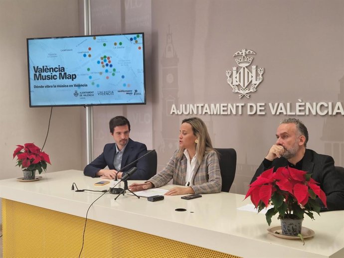 Presentación de la nueva plataforma digital Valncia Music Map para geolocalizar música en vivo y establecimientos musicales en la ciudad de Valncia.