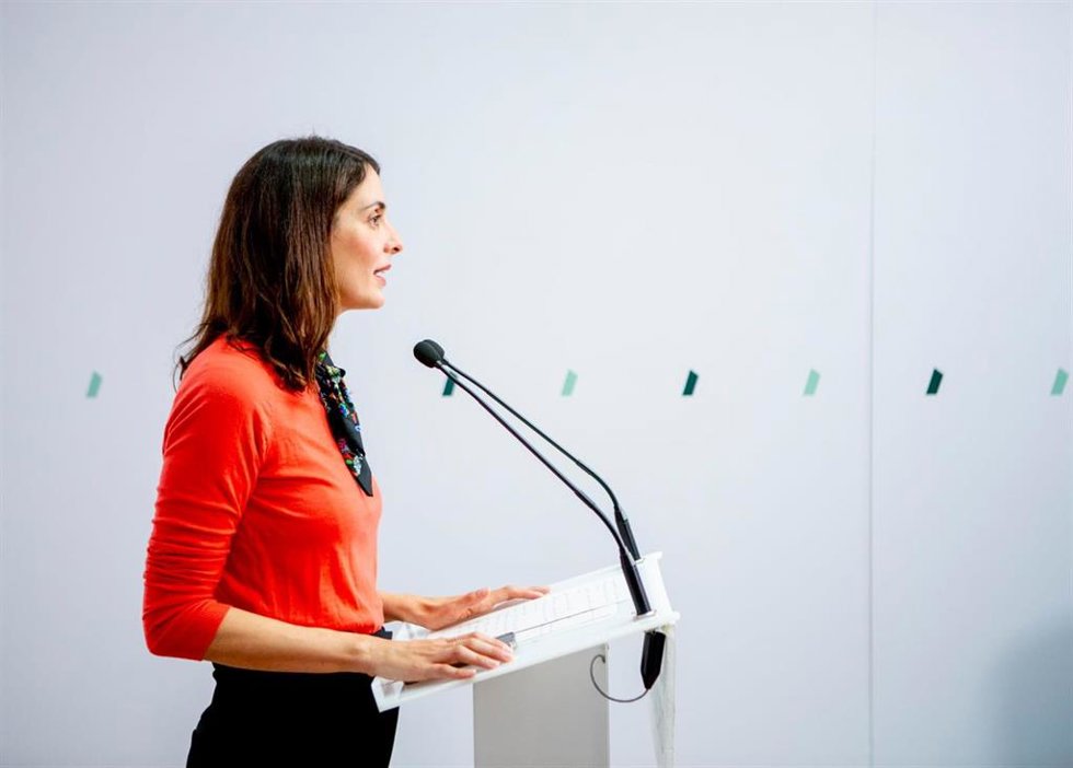 Archivo - La portavoz de Más Madrid en el Ayuntamiento, Rita Maestre, en una rueda de prensa en la sede del grupo municipal