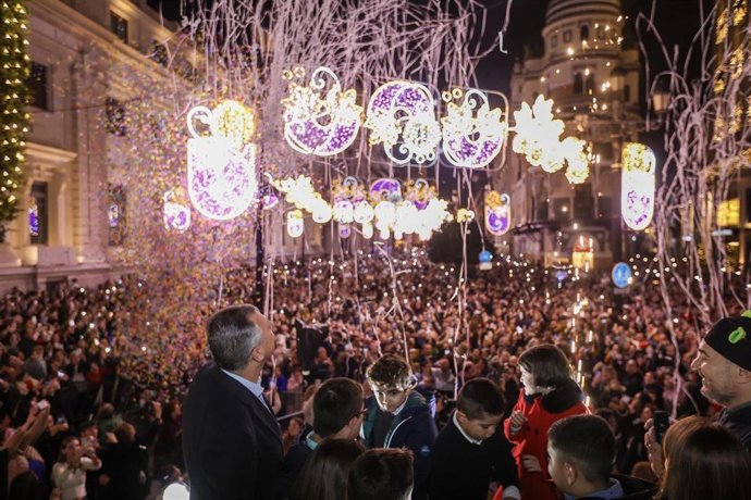 Encendido del alumbrado navideño en Sevilla el pasado 2 de diciembre de 2023.