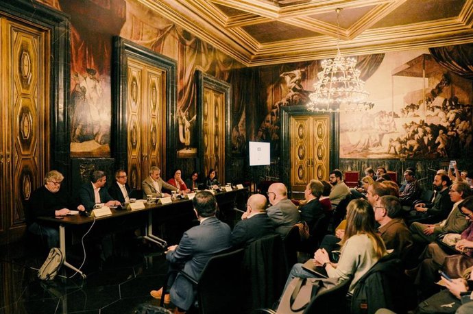 El pleno del Consell Econmic i Social de Barcelona.