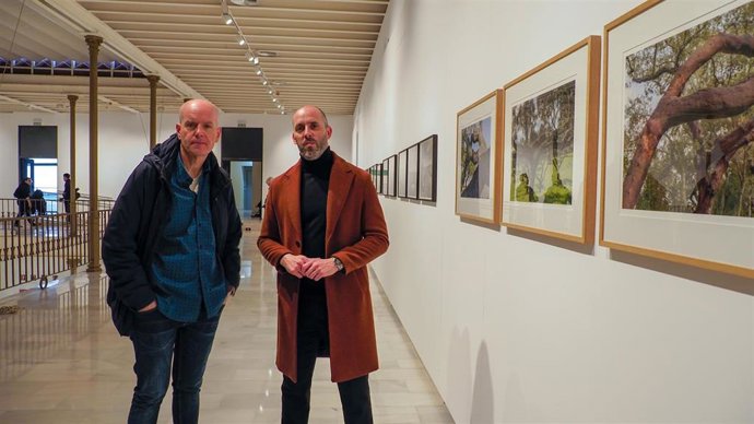 Juan María Rodríguez y Eduardo Lucena en la presentación de la muestra 'Naturaleza muerta'.