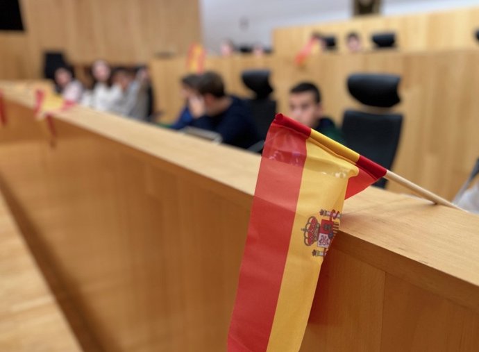 Escolares de Alozaina y Yunquera protagonizan un pleno en la Diputación para celebrar el Día de la Constitución