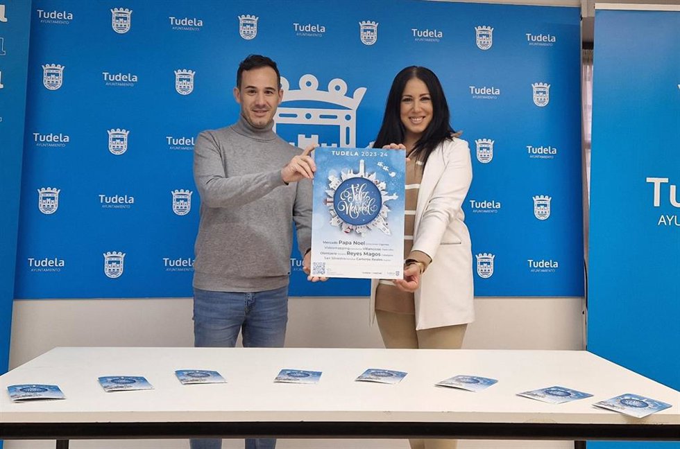 Imagen de la presentación del programa de Navidad 2023 de Tudela