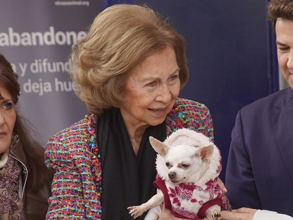 Doña Sofía ha visitado el Centro Municipal de Protección Animal de Las Rozas