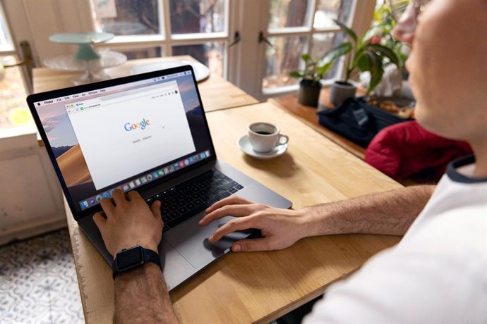 Archivo - Buscador de Google en un mac.