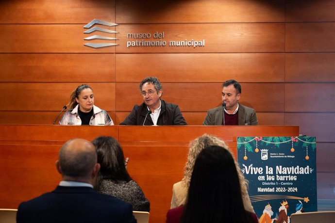 Presentación de actividades de Navidad en el distrito centro