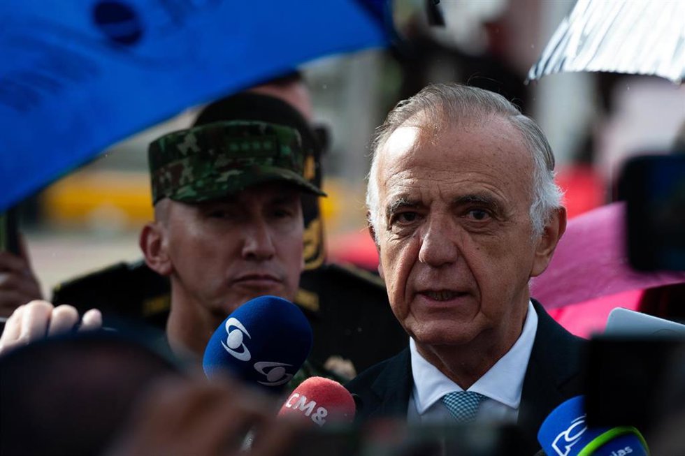 Archivo - El ministro de Defensa de Colombia, Iván Velásquez